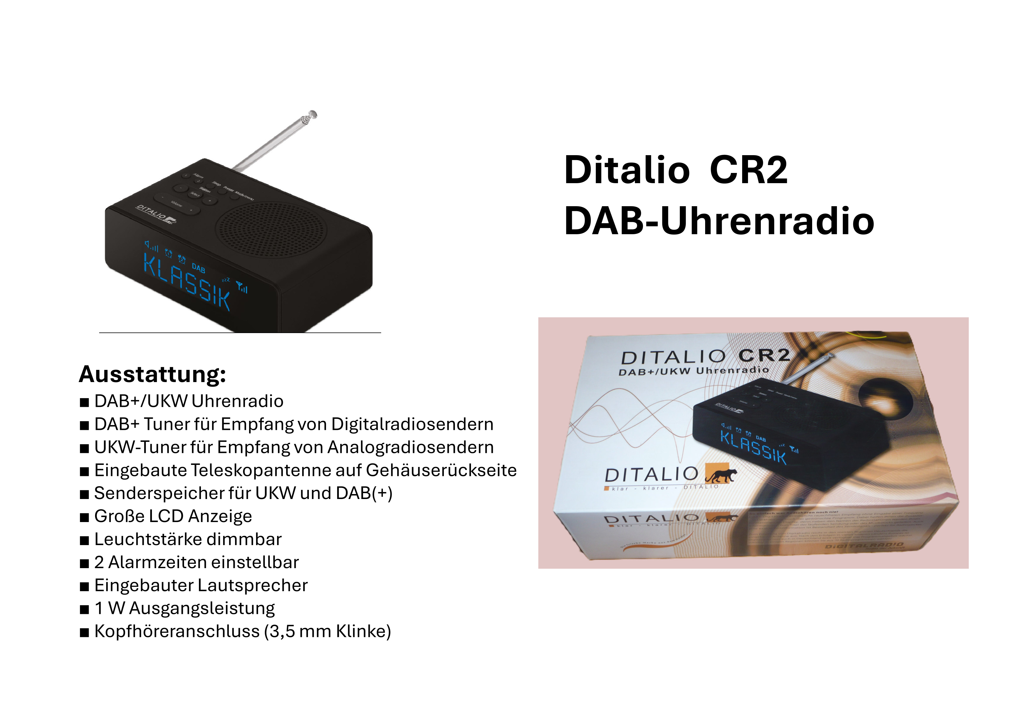 Ditalio Uhren´radio